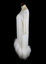 Freya - Freya - Beaded Silk Ostrich Mini Dress
