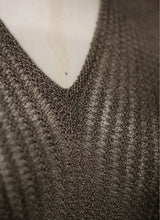 Vintage 1970s Mary Farrin Metallic Gold Knit Dress