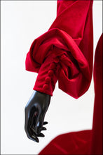 Myrna - Red Velvet Gown