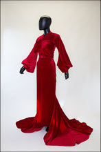 Myrna - Red Velvet Gown