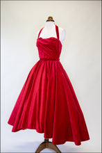 Crimson - Red Velvet Ballgown Dress