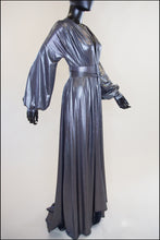 Vamp - Metallic Silver Maxi Dress