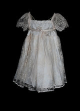 Tilly Blush lace and silk Flower Girl Dress