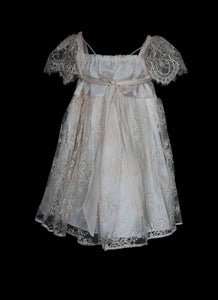 Tilly Blush lace and silk Flower Girl Dress