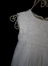 Molly - White Guipure lace Flower Girl Dress