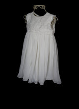 Molly - White Guipure lace Flower Girl Dress