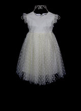 Molly - Cream Dotty Tulle Flower Girl Dress