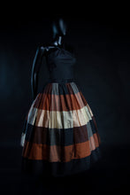 amber black silk taffeta ballgown dress Alexandra King couture designer vintage 