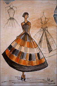 Autumn -  Silk Taffeta Ballgown Dress