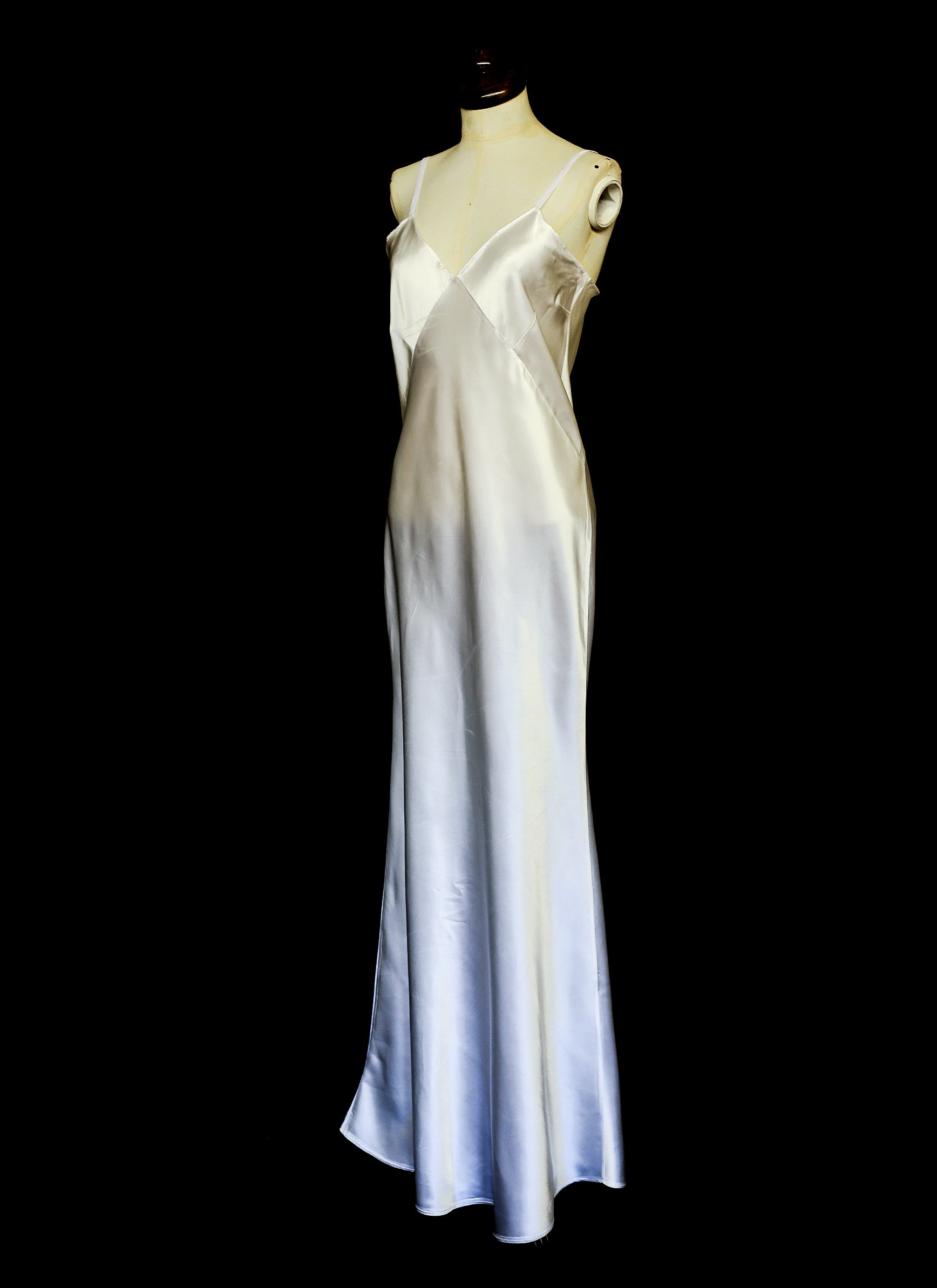 Harlow - Bespoke Full Length Silk Bias Cut Slip Dress ALEXANDRA-KING Harlow - Bespoke Full Length Silk Bias Cut Slip Dress ALEXANDRA-KING