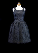 Emily - Black Corded Lace Dress