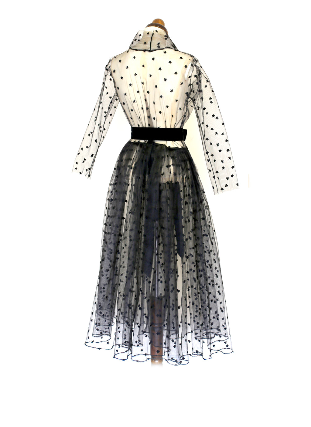 Black Magic - Tulle Coat Dress
