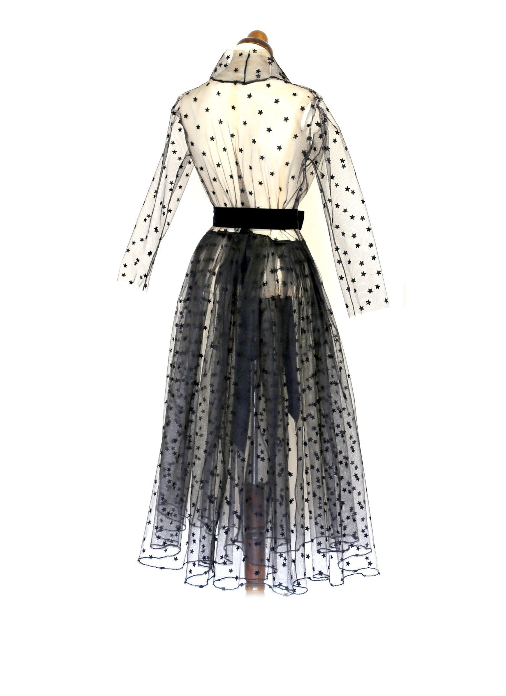 Black Magic - Tulle Coat Dress