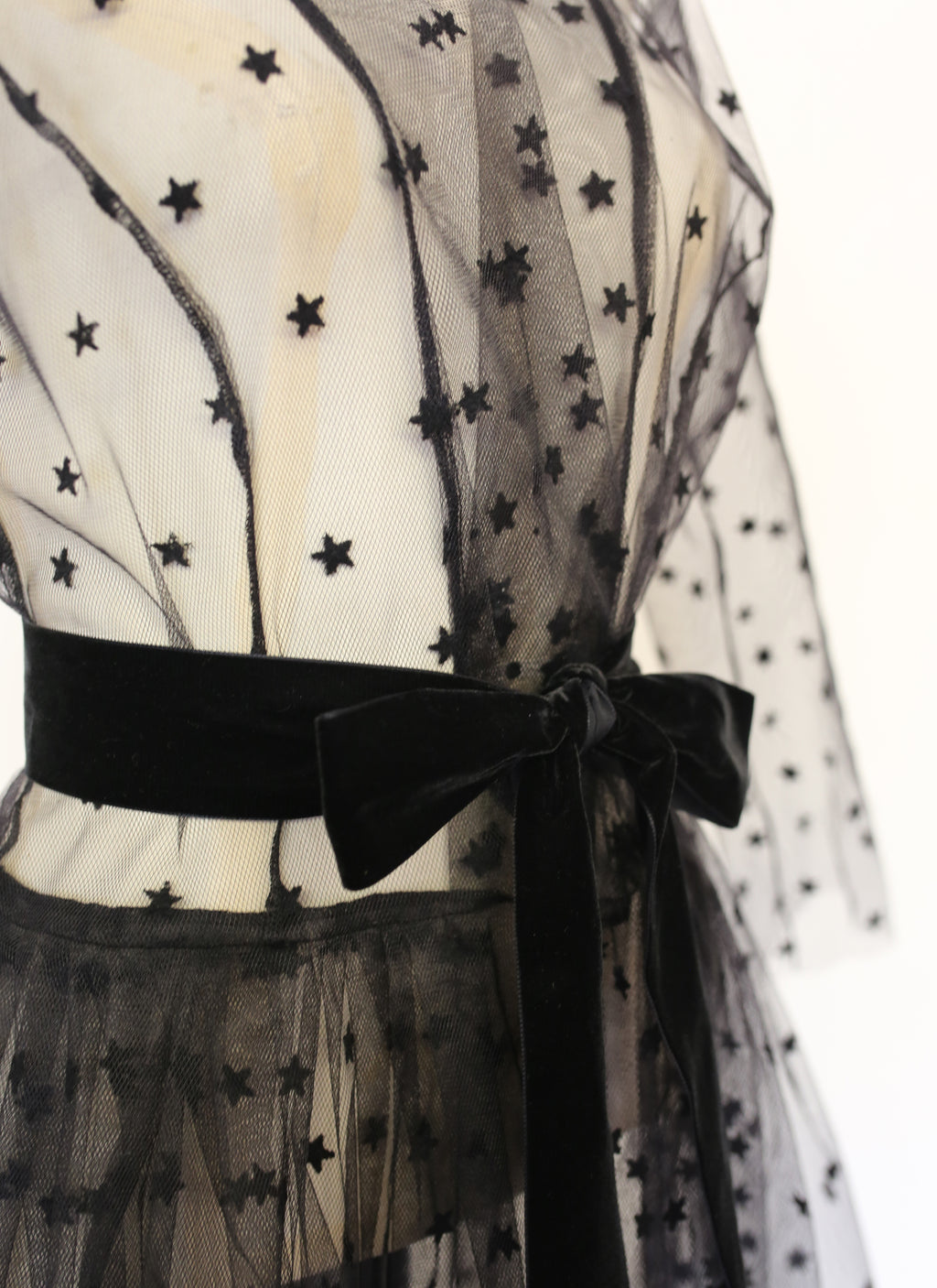 Black Magic - Tulle Coat Dress
