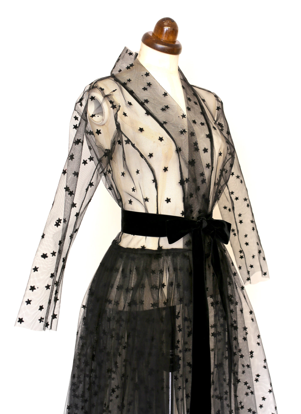 Black Magic - Tulle Coat Dress