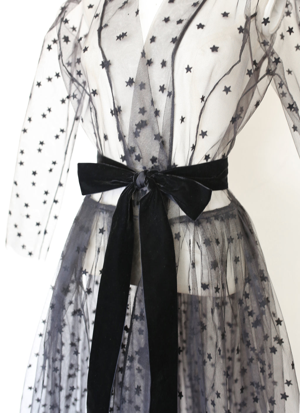 Black Magic - Tulle Coat Dress