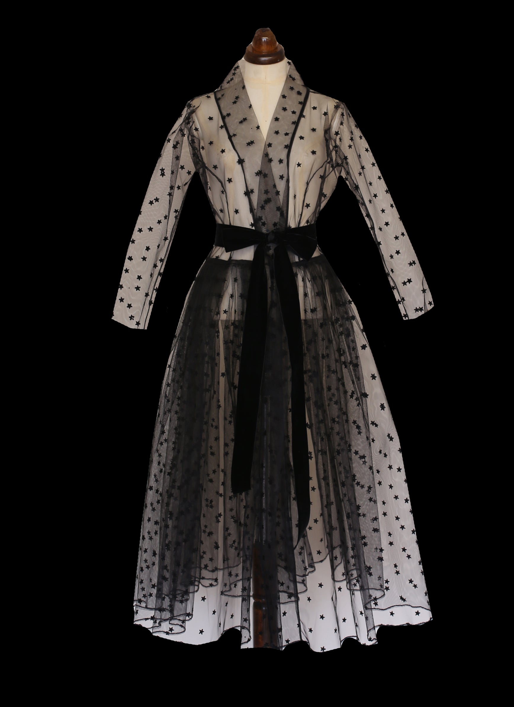 Black Magic - Tulle Coat Dress