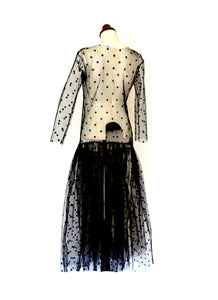 Black Magic - Tulle Star Maxi Dress