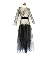 Black Magic - Tulle Star Maxi Dress