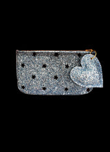 Purse - Blue Star Glitter Tulle Pouch Purse