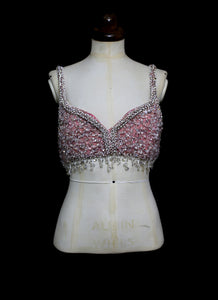 Vintage 1950s Crystal Burlesque Bra