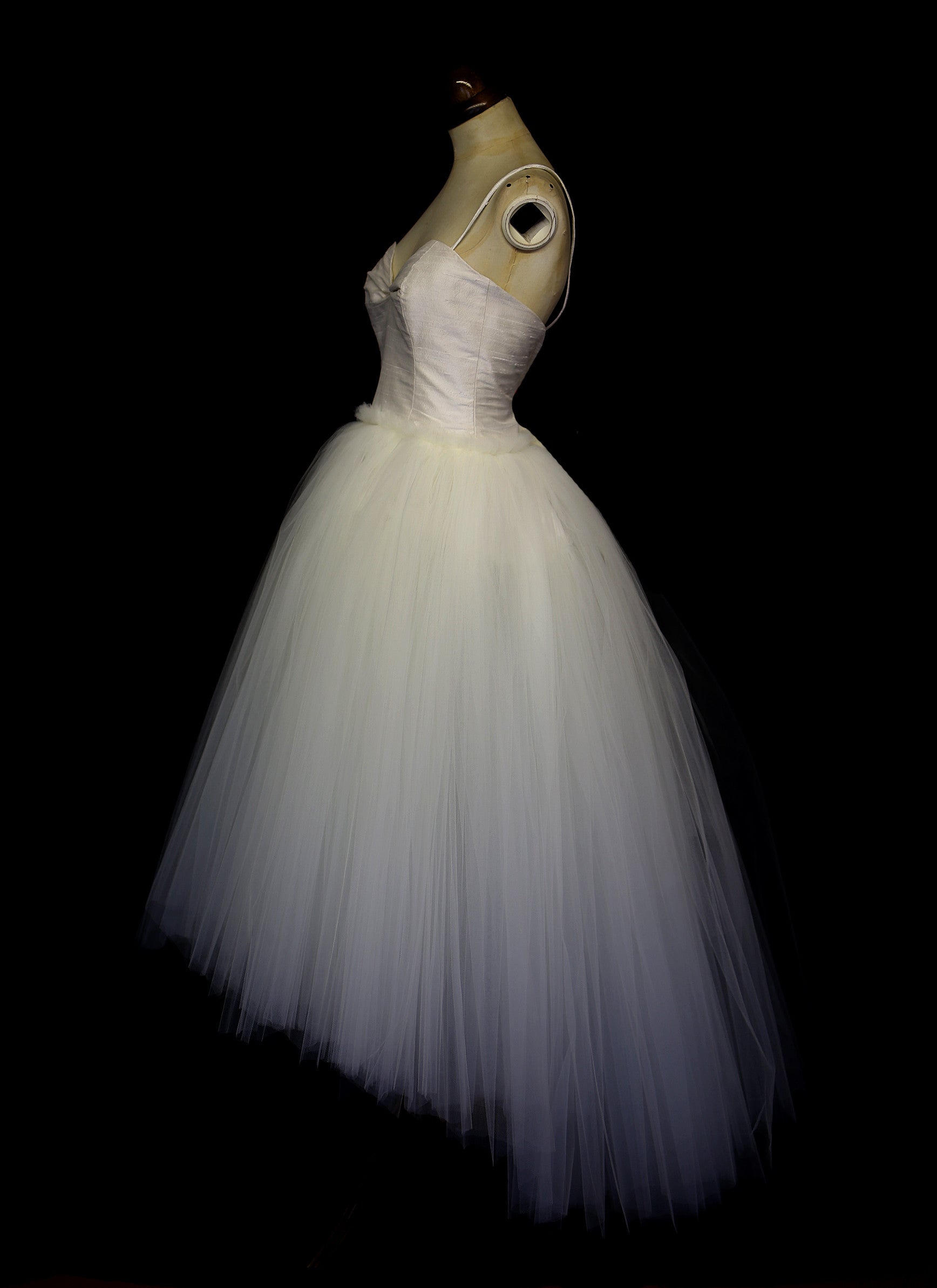 Charlotte Bespoke Tulle Silk Ballerina Wedding Dress ALEXANDRAKING