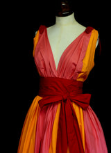 Colour Clash Cotton Sun Dress