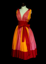Colour Clash Cotton Sun Dress