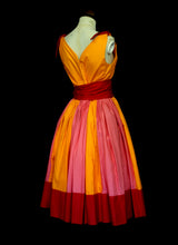 Colour Clash Cotton Sun Dress