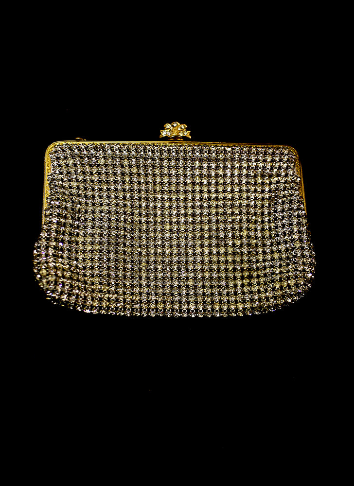 Vintage 1950s Rhinestone Cocktail Bag