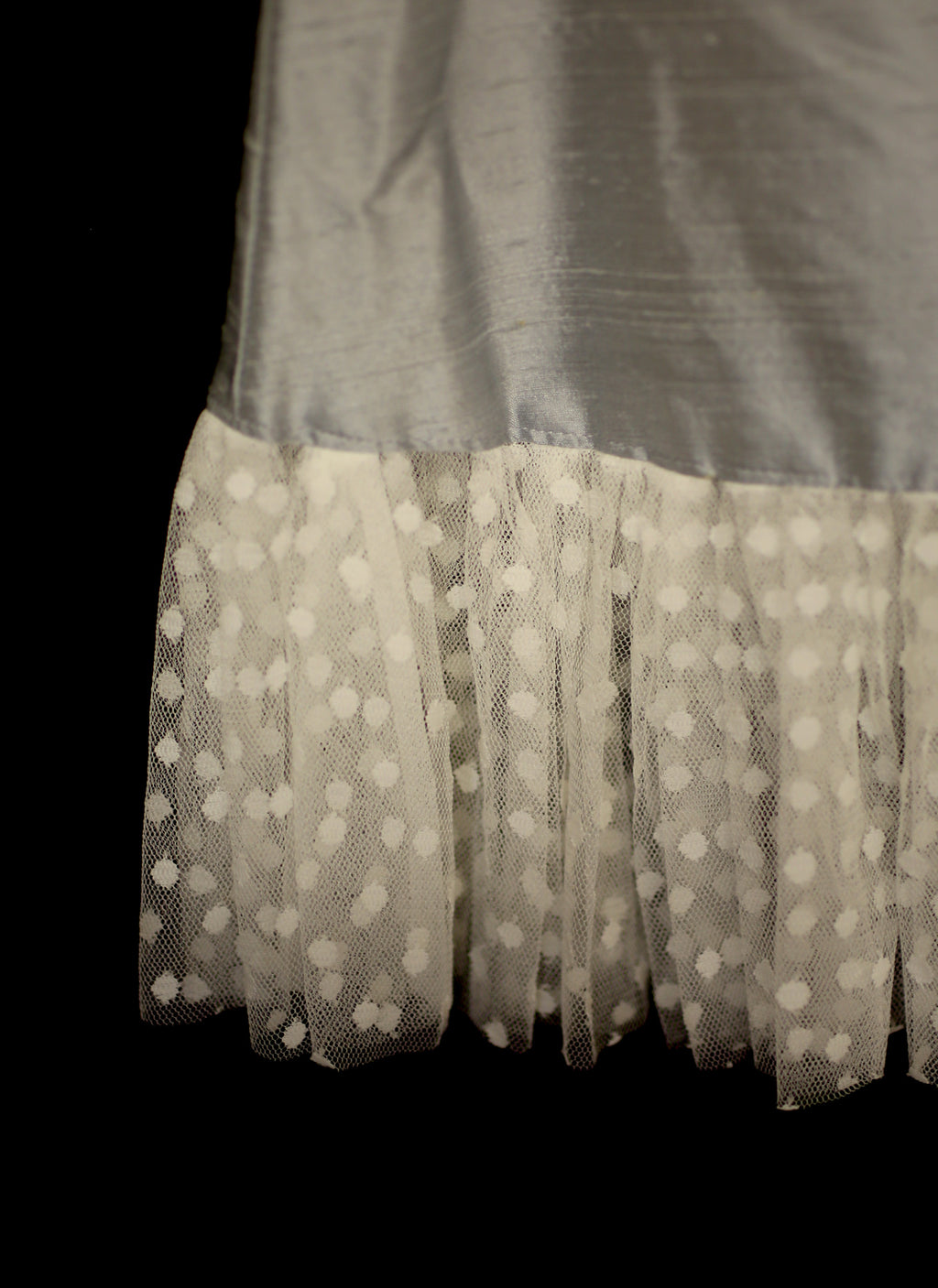 Bluebell - Silk and dotty tulle girls dress