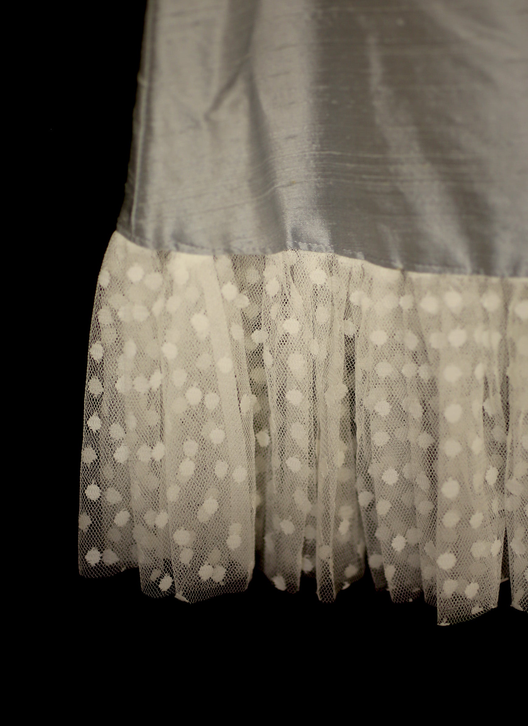 Bluebell - Silk and dotty tulle girls dress