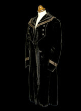 Vintage Antique Edwardian Black Velvet Coat
