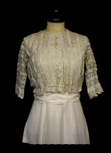 Vintage Edwardian Broderie Anglaise Bodice Top