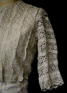 Vintage Edwardian Broderie Anglaise Bodice Top