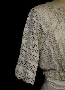 Vintage Edwardian Broderie Anglaise Bodice Top