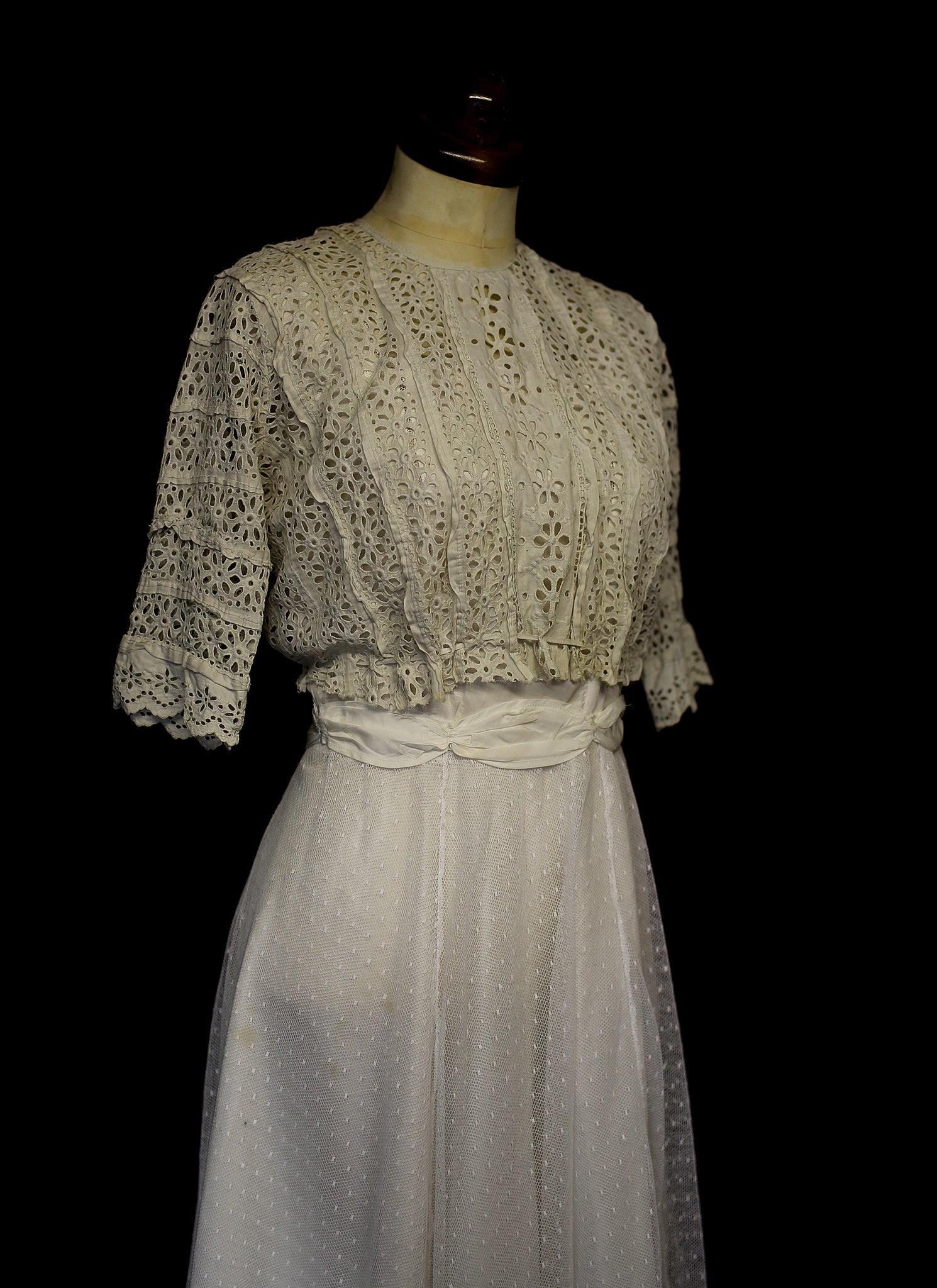 Vintage Edwardian Broderie Anglaise Bodice Top