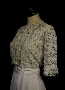Vintage Edwardian Broderie Anglaise Bodice Top