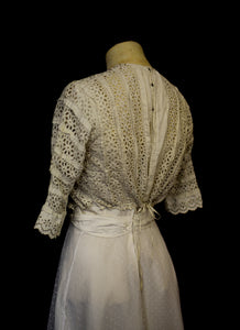 Vintage Edwardian Broderie Anglaise Bodice Top