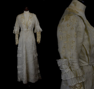 Edwardian 1910s Wedding Dress