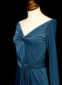 Bespoke Draped Jersey Maxi Dress