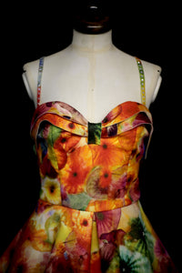 The Showgirl - Printed Wool Felt Dress - Liz Clay Collaboration