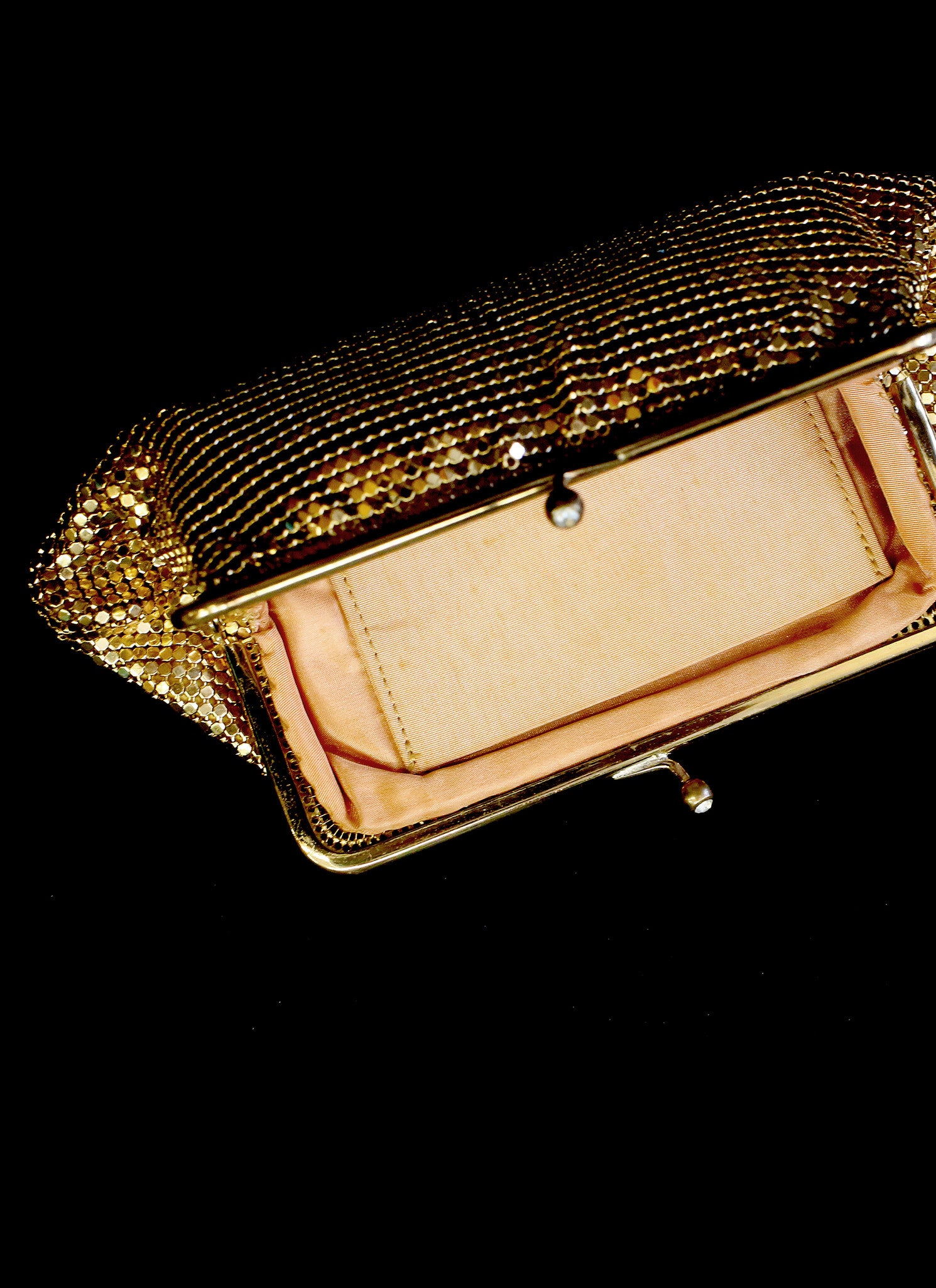 Gold glomesh bag clearance