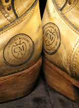 Gold Leather Cowboy Boots