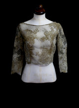 Gold Corded Lace Bodice Top