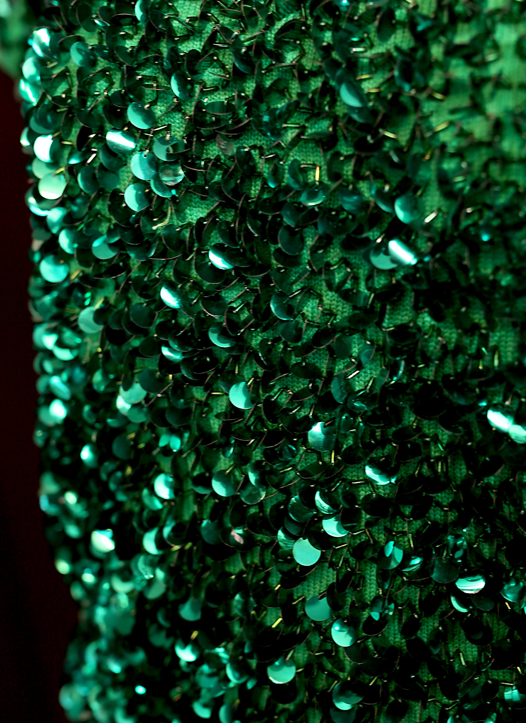 Vintage 1960s Emerald Green Sequin Top