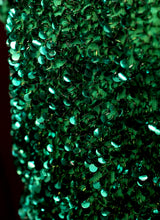 Vintage 1960s Emerald Green Sequin Top