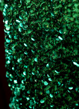 Vintage 1960s Emerald Green Sequin Top