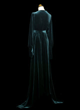 Vamp - Dark Green Velvet Maxi Dress