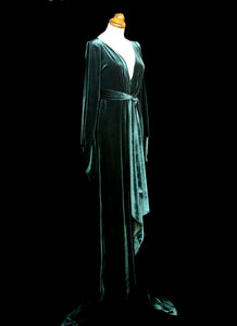 Vamp - Dark Green Velvet Maxi Dress
